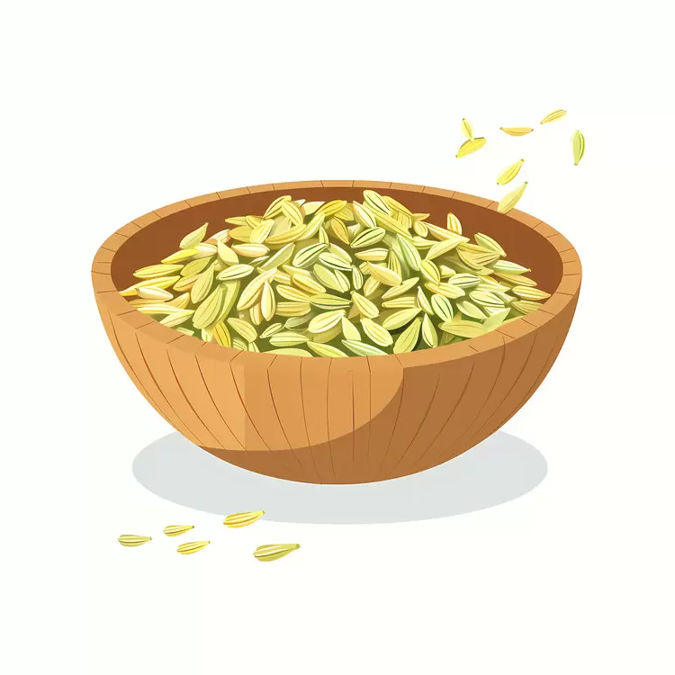 Fennel Seeds in Bowl