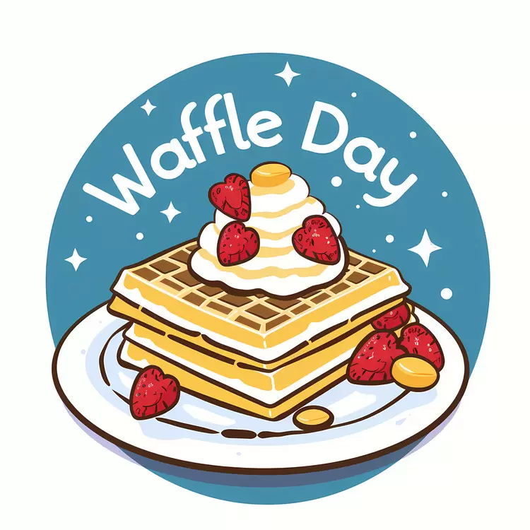Waffle Day with Whipped Cream