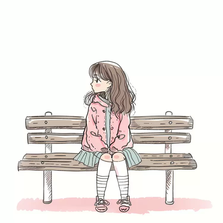 Playful Girl in a Pink Jacket