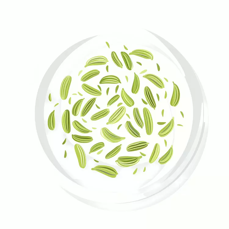 Fennel Seeds on Plate