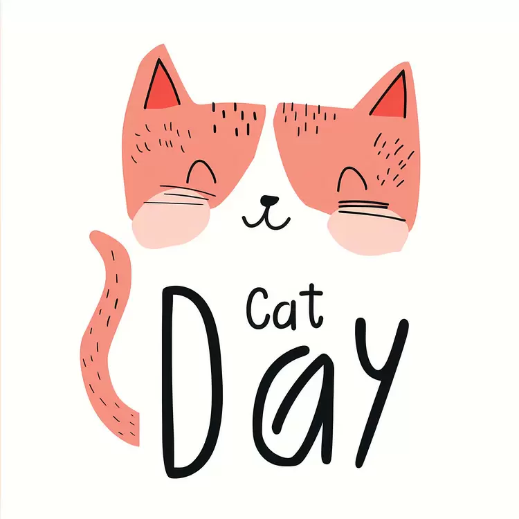 Charming Cat Design for Cat Day