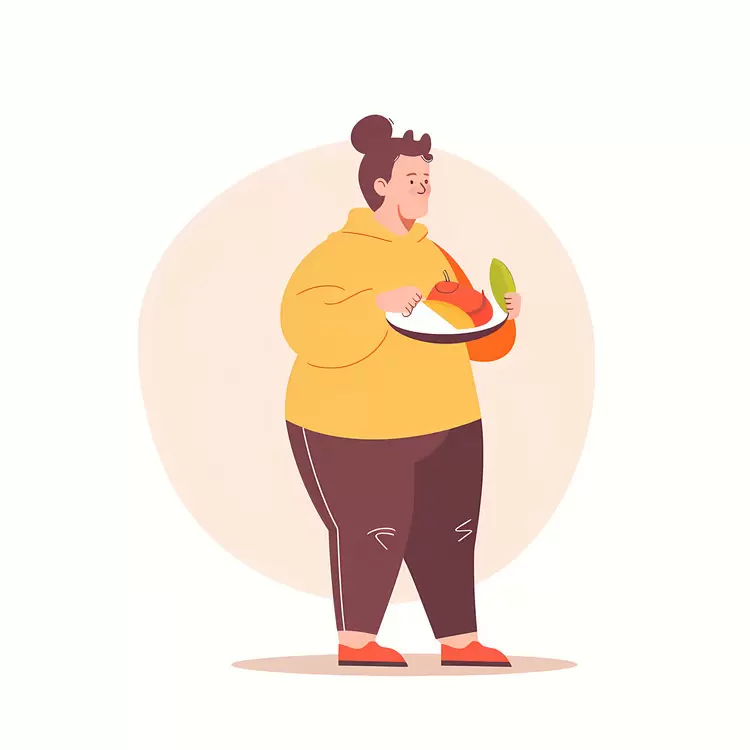 Woman Holding a Salad Bowl