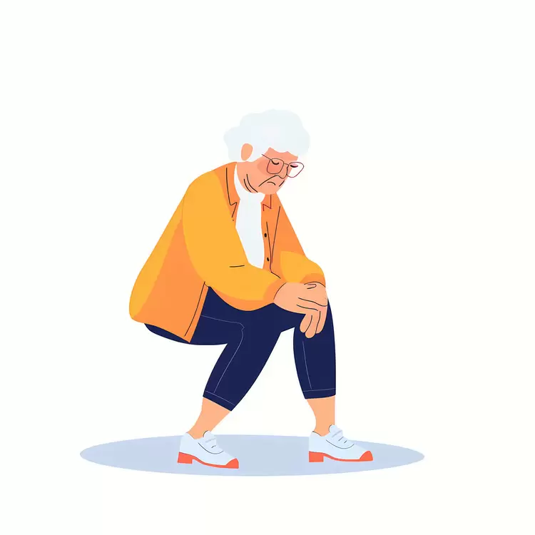 Relaxed Elderly Person