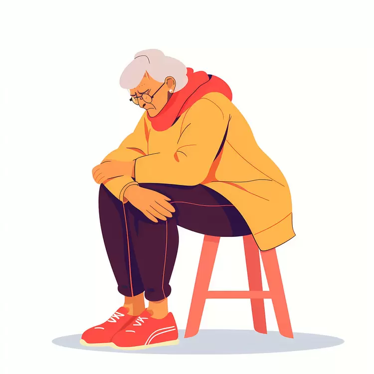 Contemplative Elderly Person