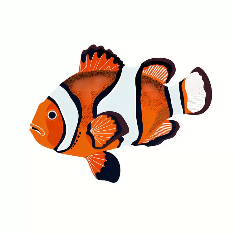 Clownfish Swimming in the Ocean