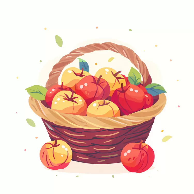 Basket of Mixed Apples