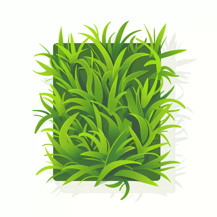 Thick Green Grass Illustration