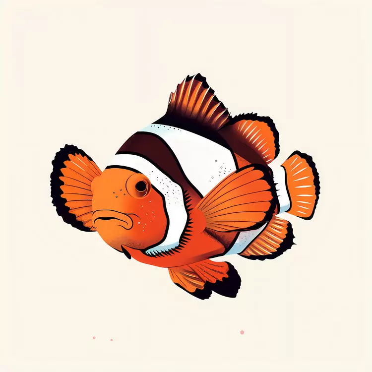 Colorful Clownfish Illustration