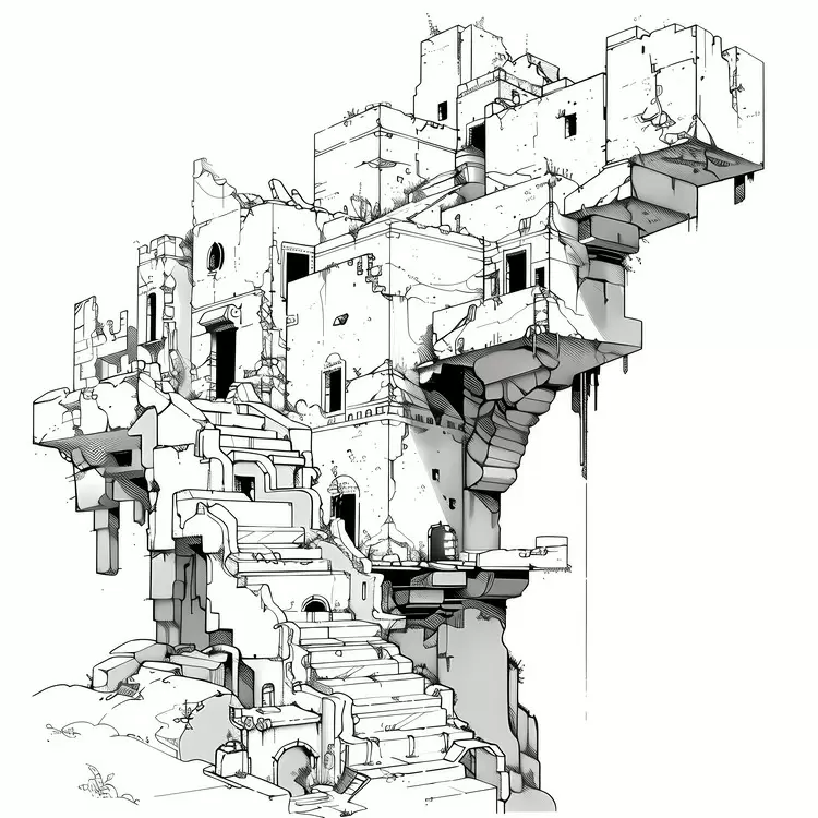 Ruined Building in Desolation
