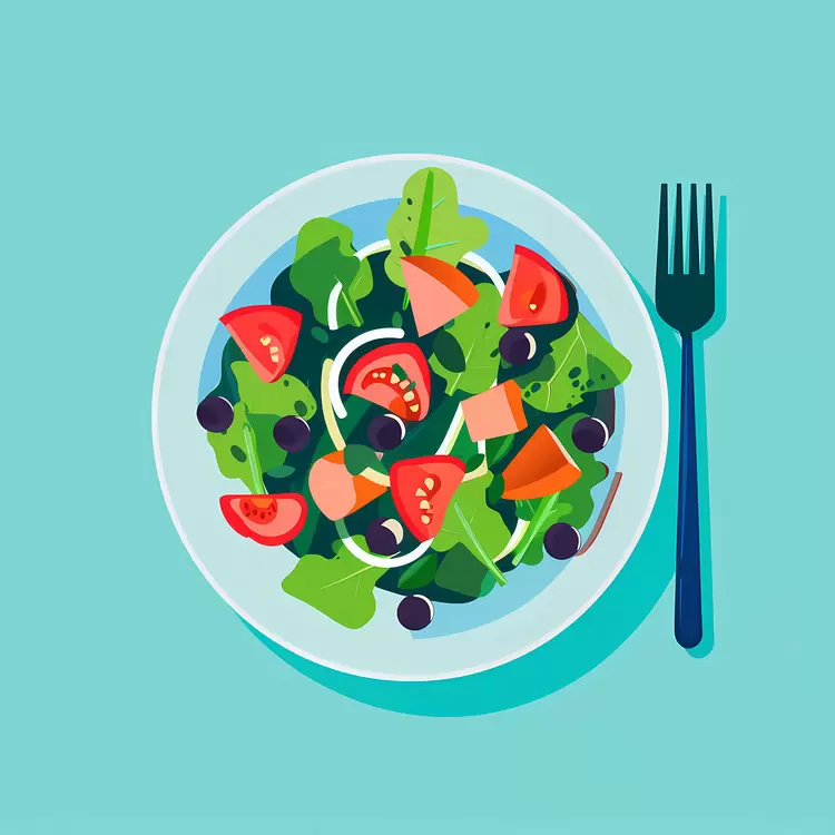Fresh Salad with Onions