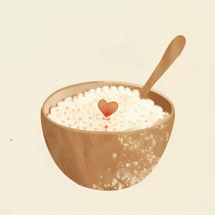 Cottage Cheese Bowl with Heart