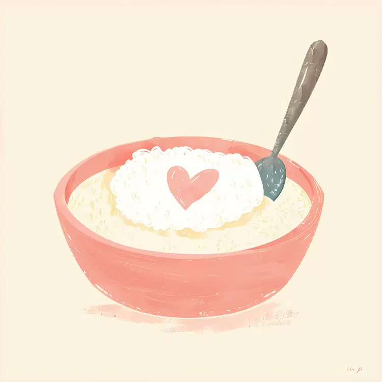 Creamy Bowl with Heart