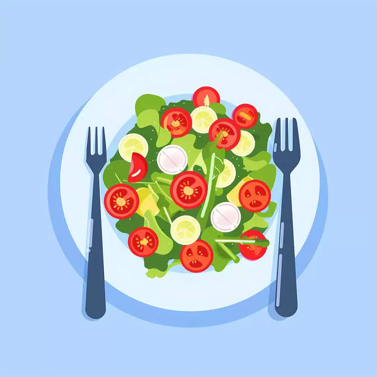 Colorful Salad with Radishes
