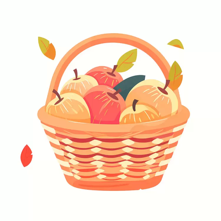 Basket of Fresh Apples