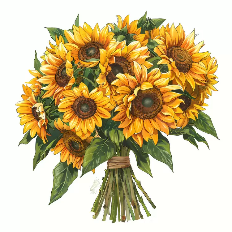 Vibrant Sunflower Bouquet
