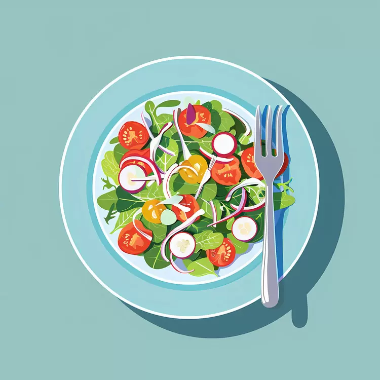 Healthy Salad with Radishes