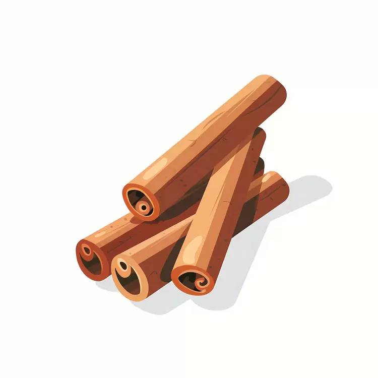 Cinnamon Sticks in a Simple Arrangement