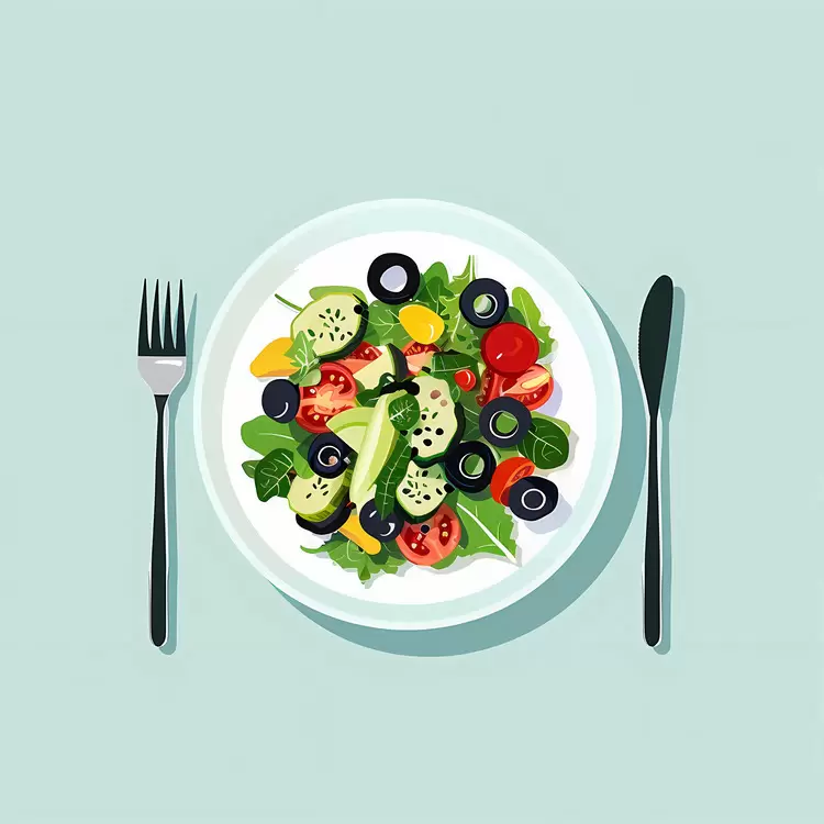 Mediterranean Salad with Olives