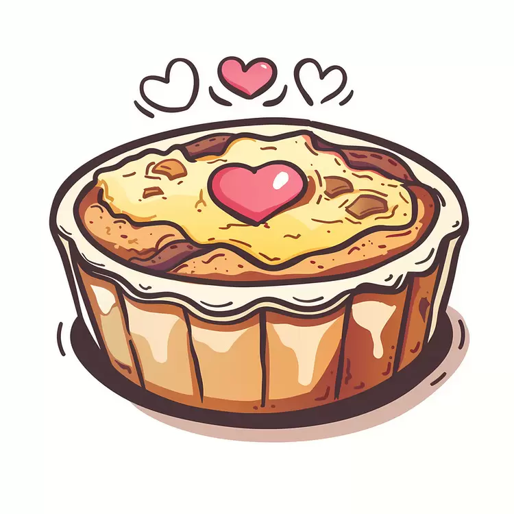 Heart Tart with Cream