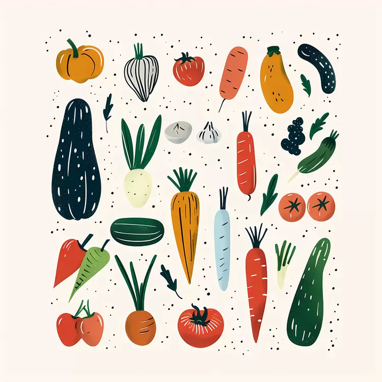 Variety of Fresh Vegetables