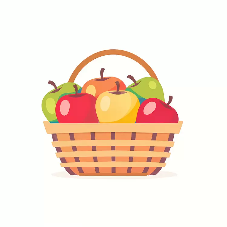 Fresh Basket of Apples