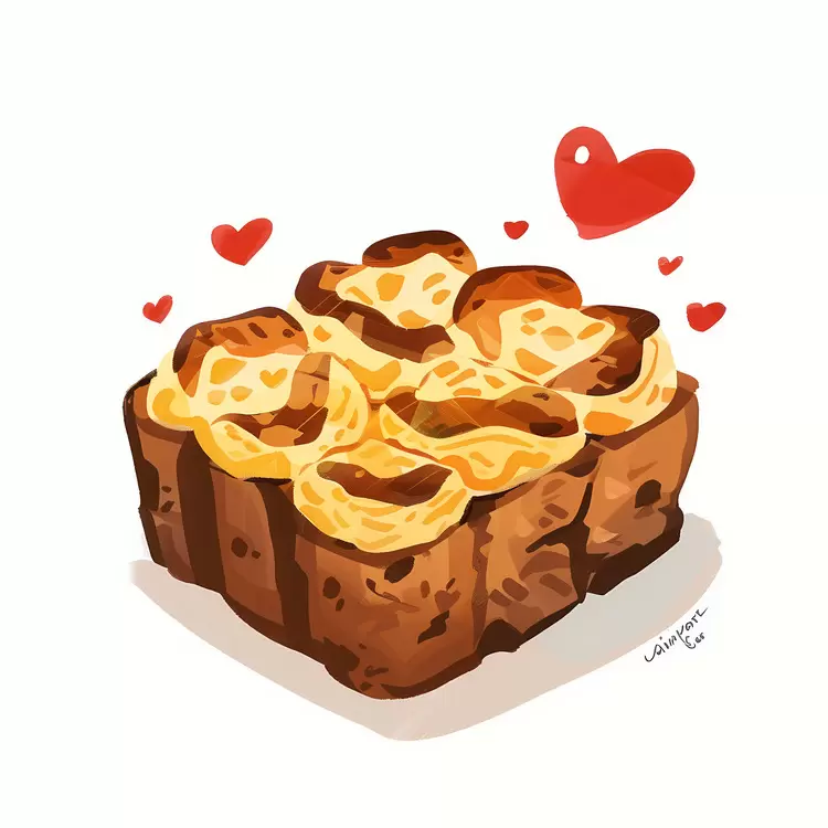 Heart Cake with Cream