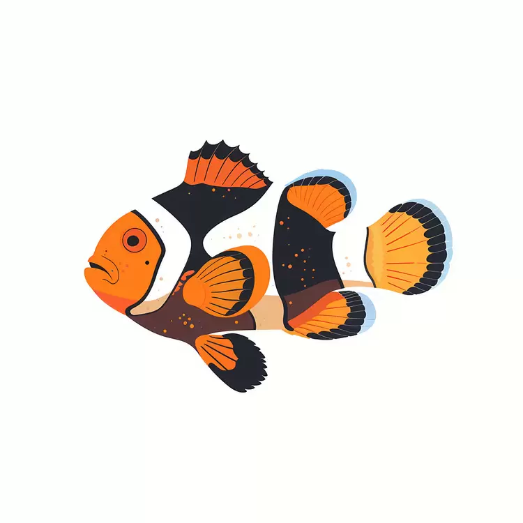 Stylized Clownfish Illustration