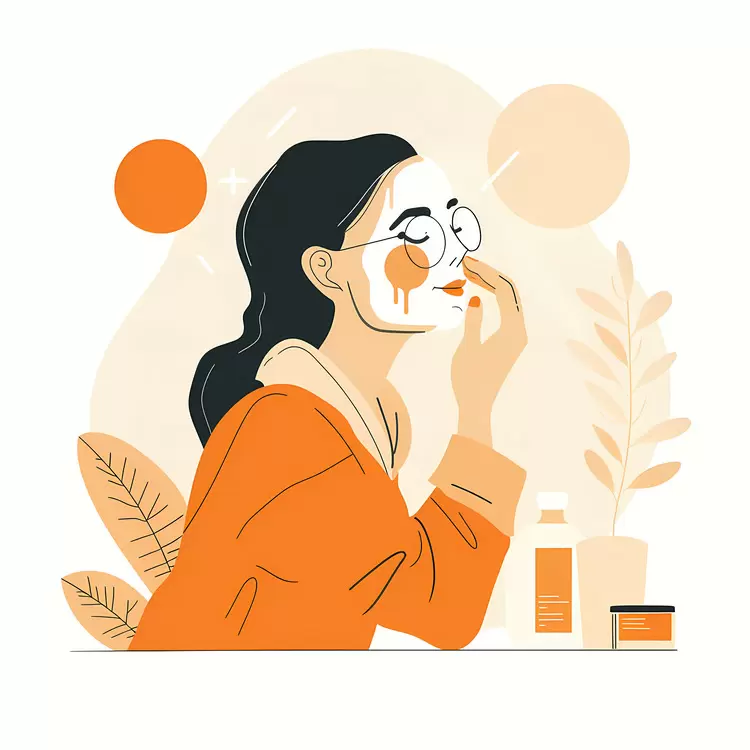 Woman Enjoying a Face Mask