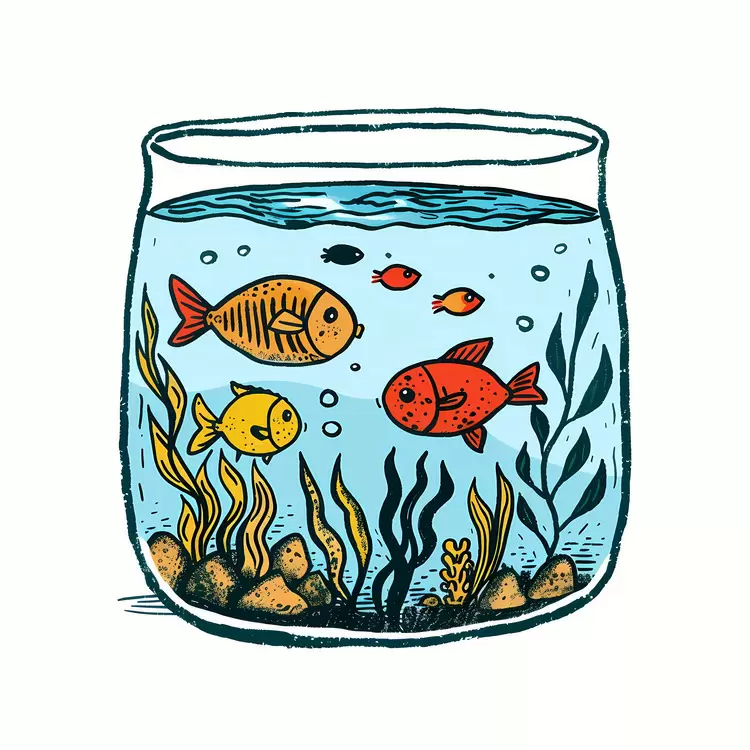 Fish Swimming in a Bowl