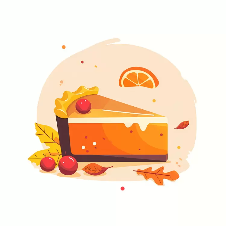 Delicious Slice of Cheesecake with Fall Fruits