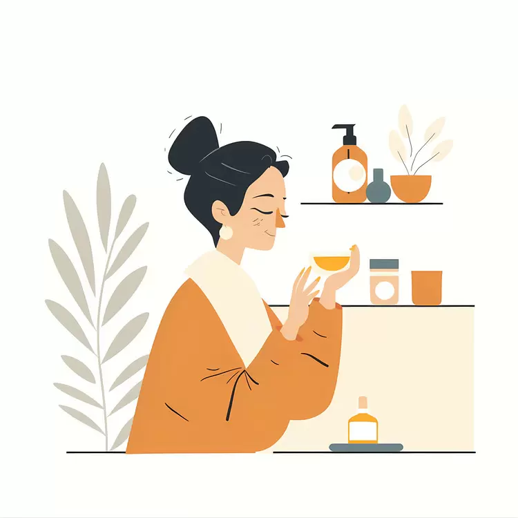 Woman with Citrus for Skincare