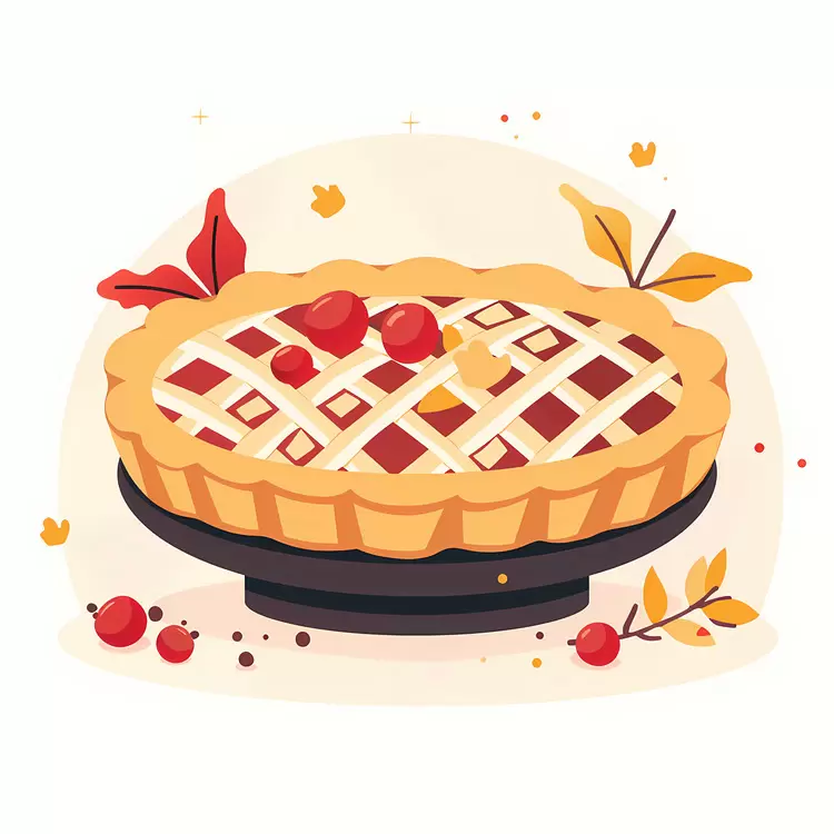 Tasty Cherry Pie with Lattice Top