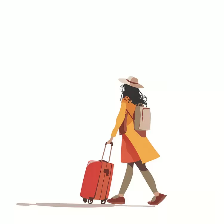 Stylish Girl on the Move
