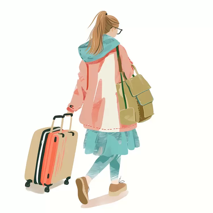 Trendy Girl on the Go