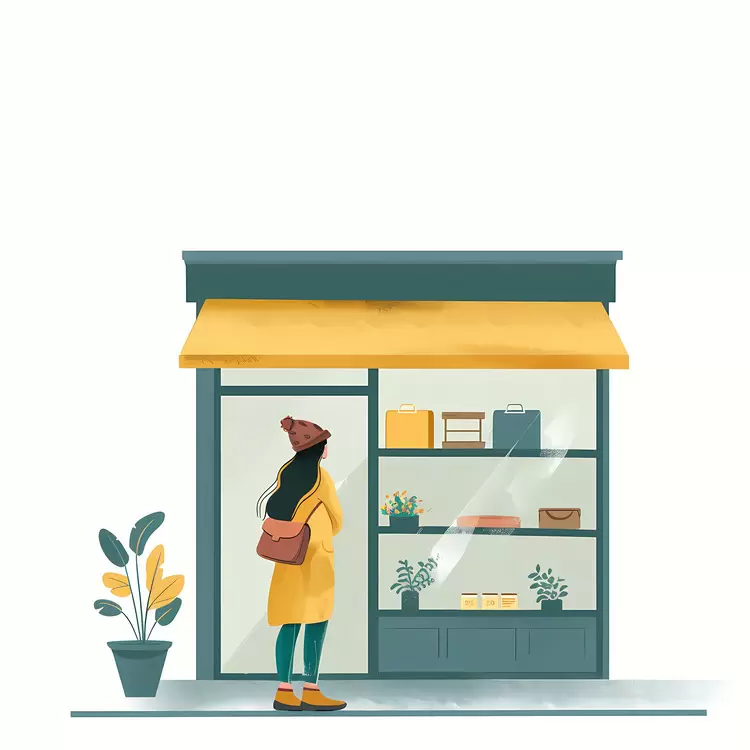 Charming Bakery Shop with Colorful Display