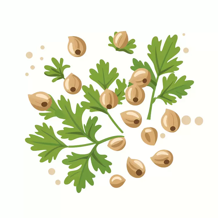 Coriander Leaves with Seeds