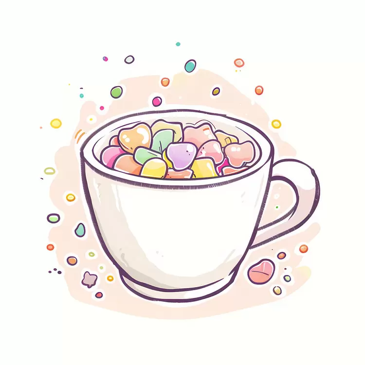 Cartoon Hand drawn Watercolor Vector Cute