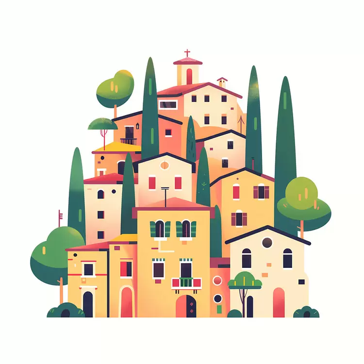 Small cute doodle house