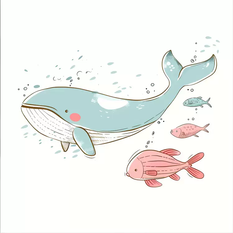fish underwater happy cartoon