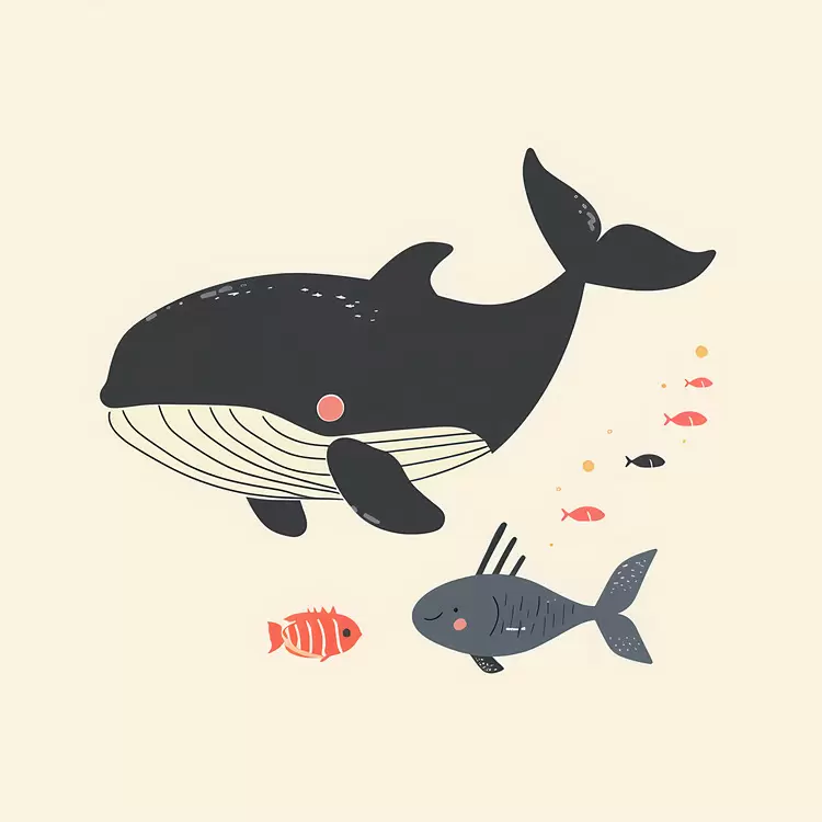 cute cartoon drawing funny whale