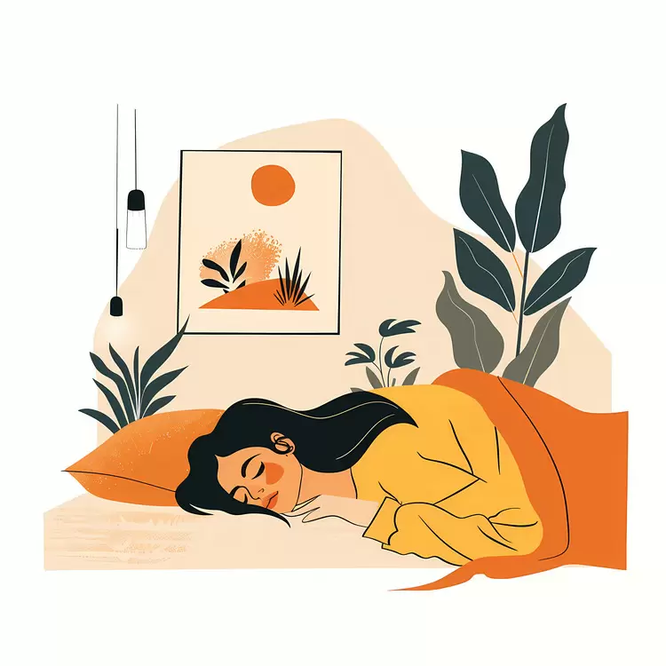 resting woman comfortable nap peaceful person sleeping