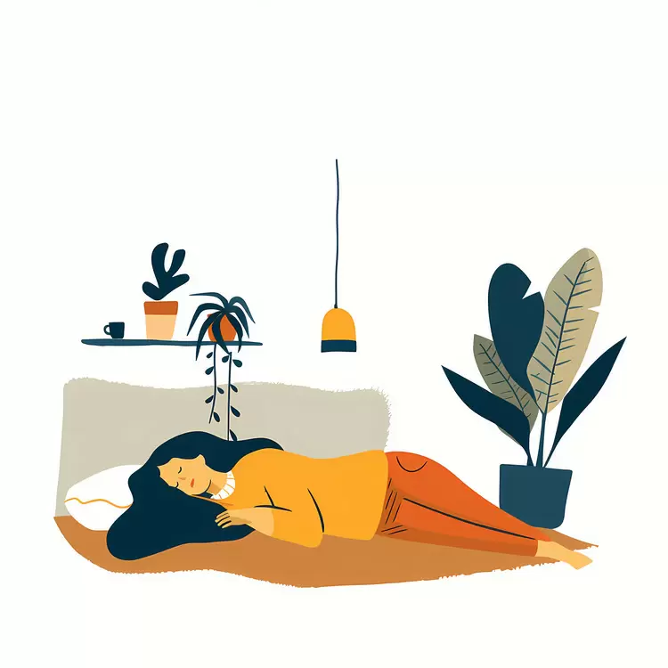 happy easy restful comfortable calm