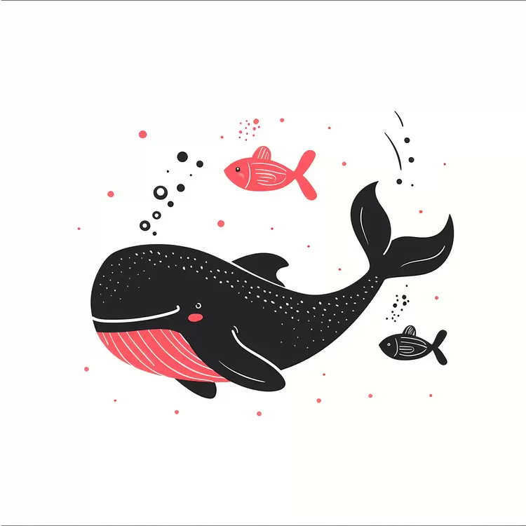Whale And Fish underwater sealife seascapes