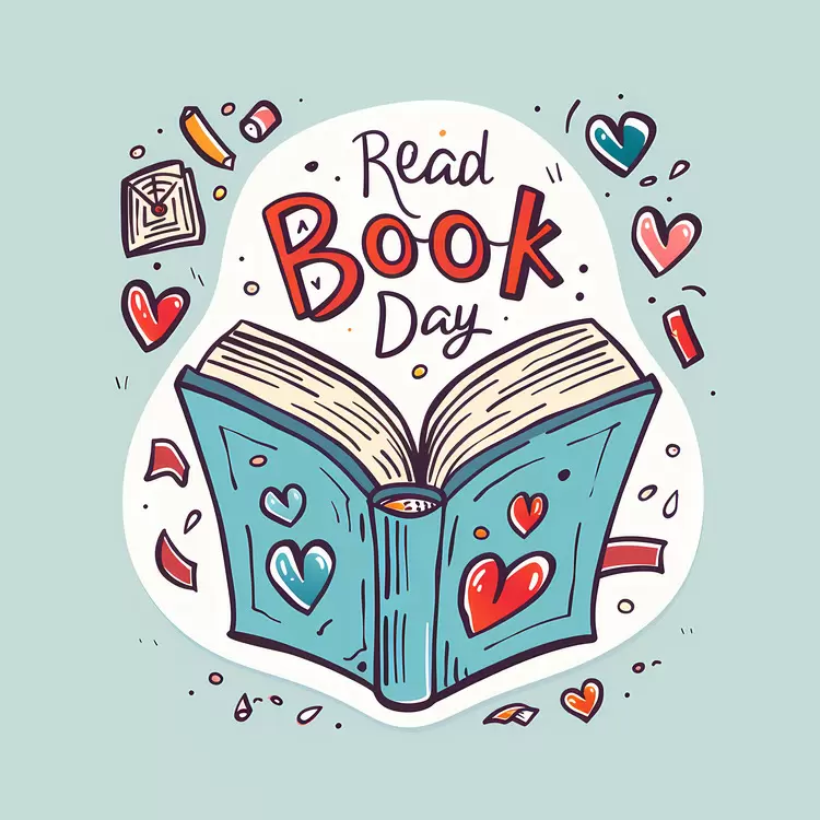 Cute Doodle Book for Read Book Day