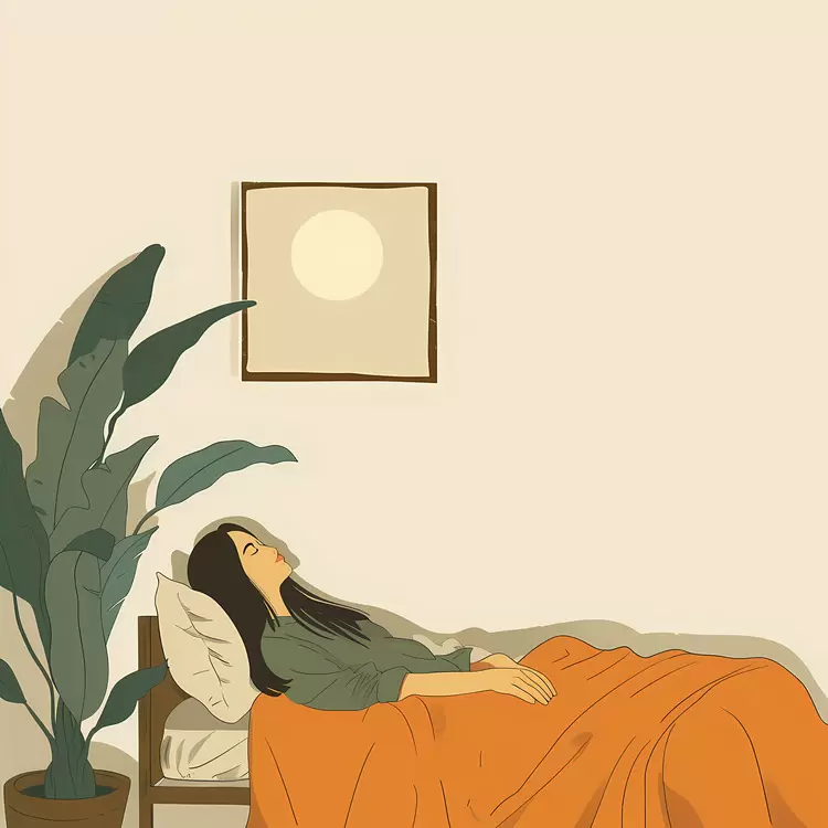 comfortable sleep sleeping woman snoozing in bed lying down peaceful sleep