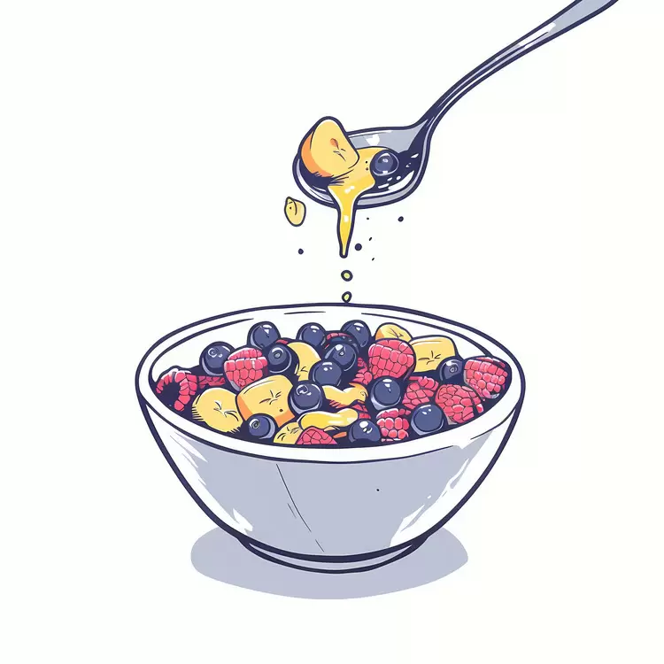 Cereal breakfast Yogurt Lemon Strawberry Yellow