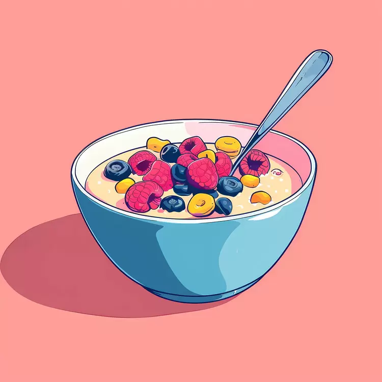 Cereal breakfast Spoon Fruit Red berries