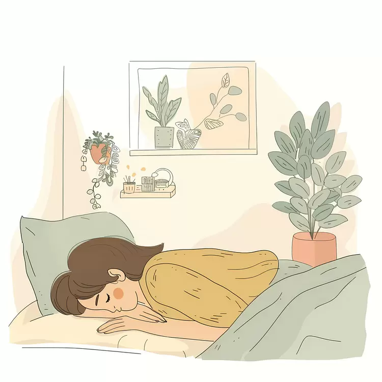 pillow sleeping cushion woman light brown hair