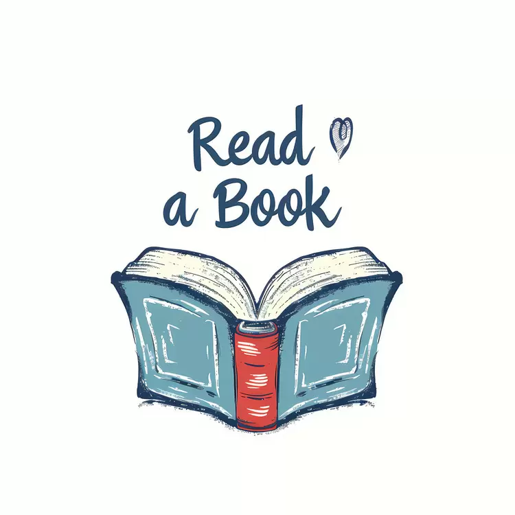 Open Book with 'Read a Book' Text