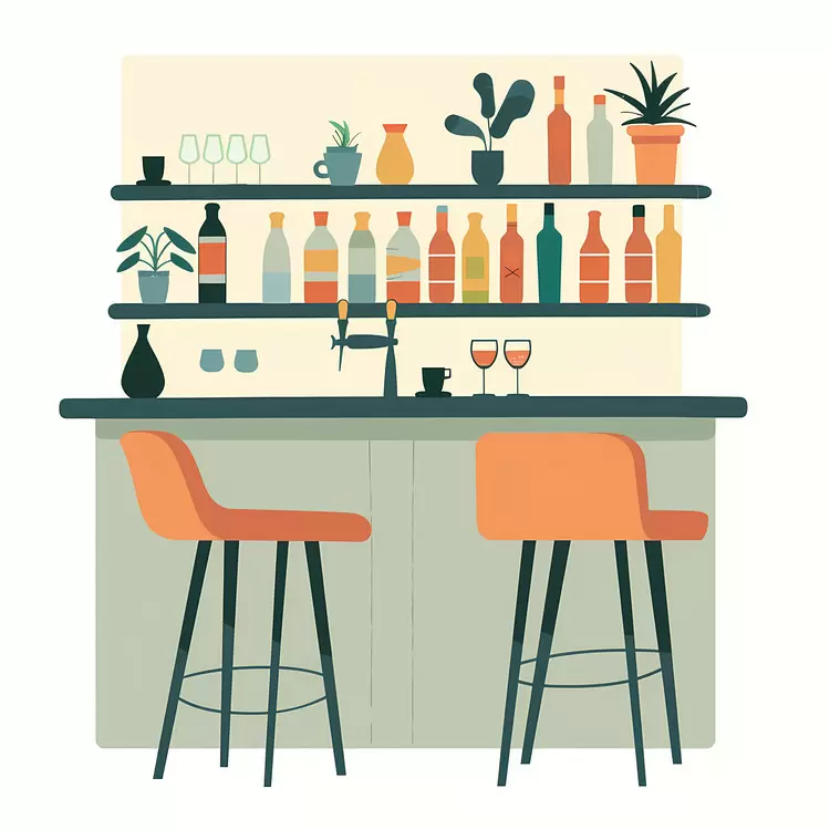 interior design cocktails bartender liquor bottles liquor containers